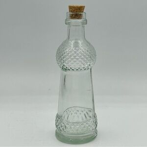 Vintage Mini Glass Bottle 4.75”